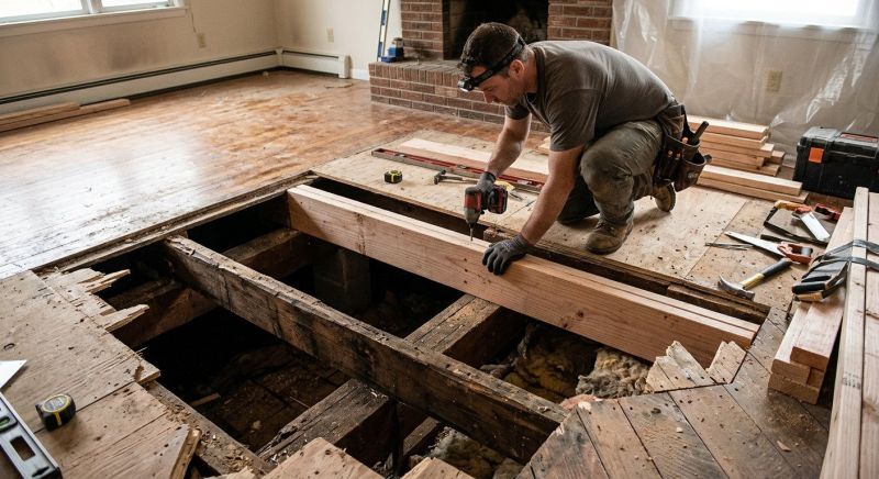 Squeaking Floor Repair in Kansas City, KS